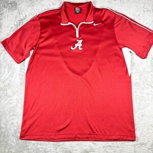 Alabama Crimson Tide Nike Dri-FIT Polo Men's L Collared 1/4 Zip